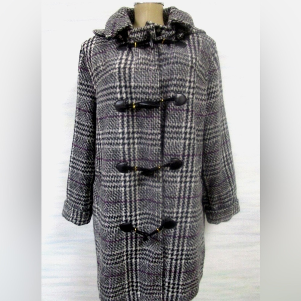 Jessica London Hooded Toggle Coat